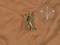 L-K - Pendant - Gothic "K" Letter