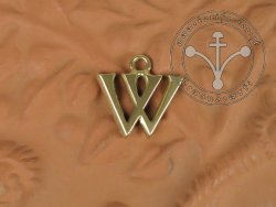 L-W - Pendant - Gothic "W" Letter