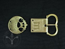 St-30 Buckle and strapend set for 15th cent.