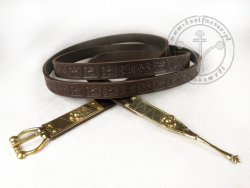 108C Belt with stamped decoration
