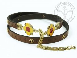 116M.03 "Medallion" women belt with chain - ON STOCK