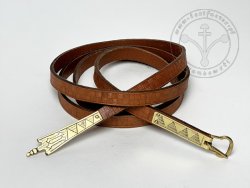 13.01.S Medieval belt with stamped decoration