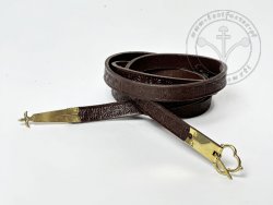 15.01.S Medieval belt with stamped decoration