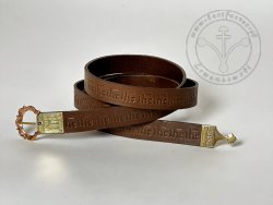 25.02.S Medieval belt with stamped decoration
