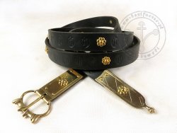 302C Medieval belt with mounts for 13th cent.