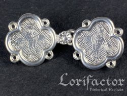 BR-29 - "Pelican" coat clasp - SILVER - PLATED