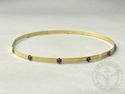 CT-06B Circlet with enameled flowers 