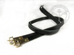 G-014-P Leather garters - plain