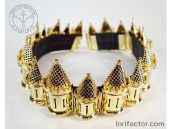KB 037 Knight Belt with Castle Towers