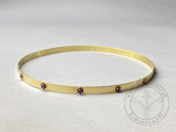 CT-06C Circlet with enameled flowers 