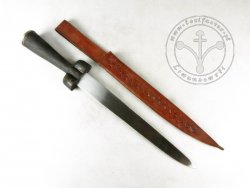 KS-037 Bollock dagger with wooden handle