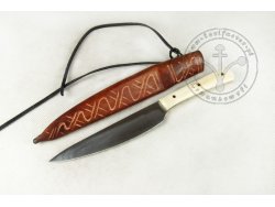 KS-059 Medieval knife with bone handle