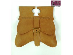 PS-44 Medieval Purse 14-15th cent. - light brown