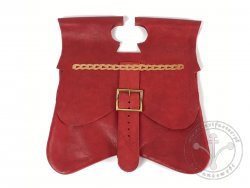 PS-44 Medieval Purse 14-15th cent. - red