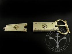 St-15 Buckle and strapend set for 13th cent