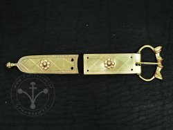 St-29 Buckle and strapend set for 13th-14th cent.