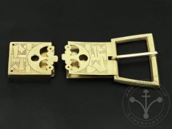 St-47 Knight girdle buckle and strapend set